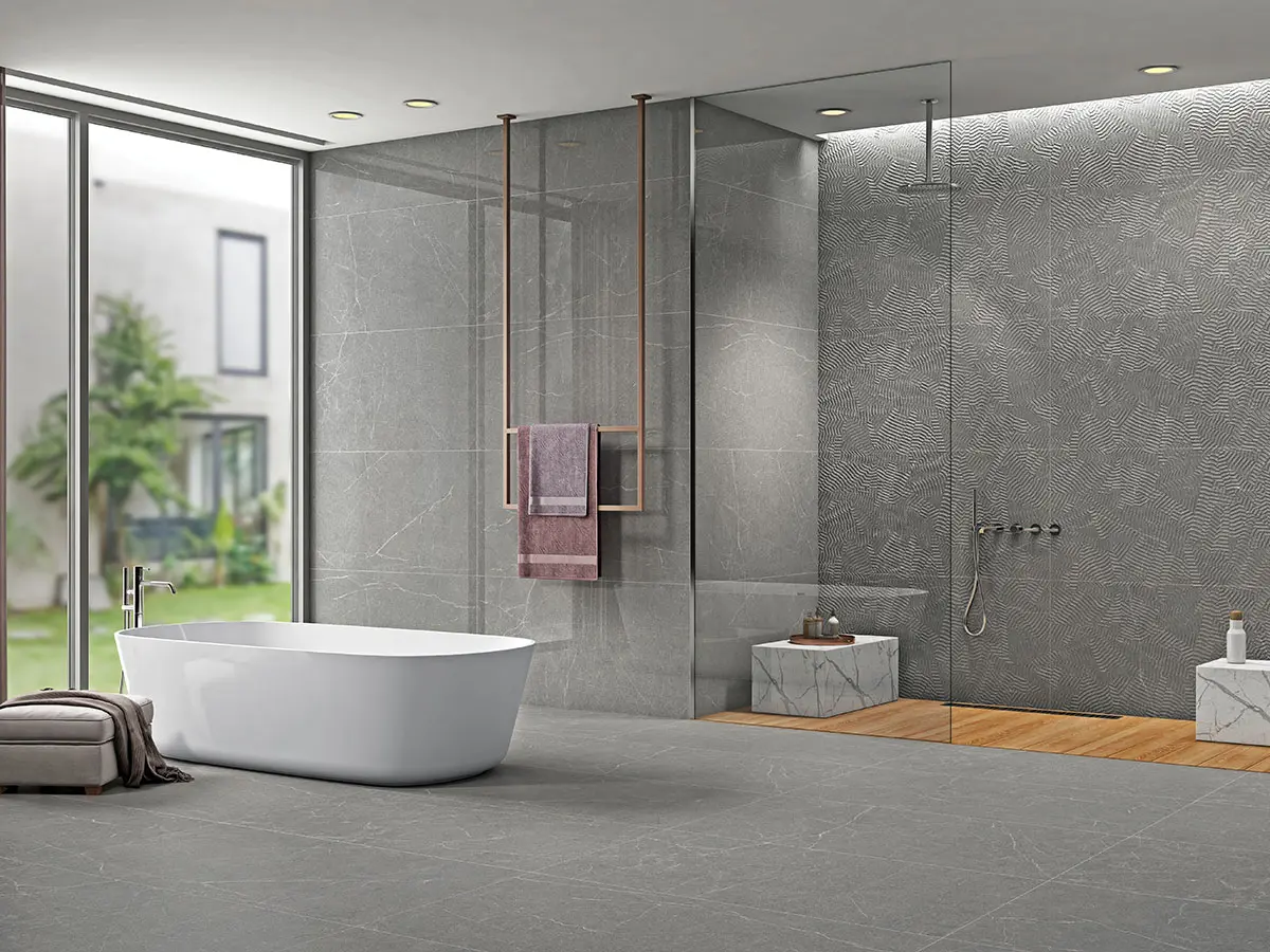 Impatto Bianco Bathroom Tile